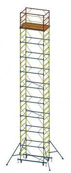 Вышка Тура передвижная 1.2х2/Н=17.8м, 13+1 комплект, Нmax: 21м 1806435330 фото